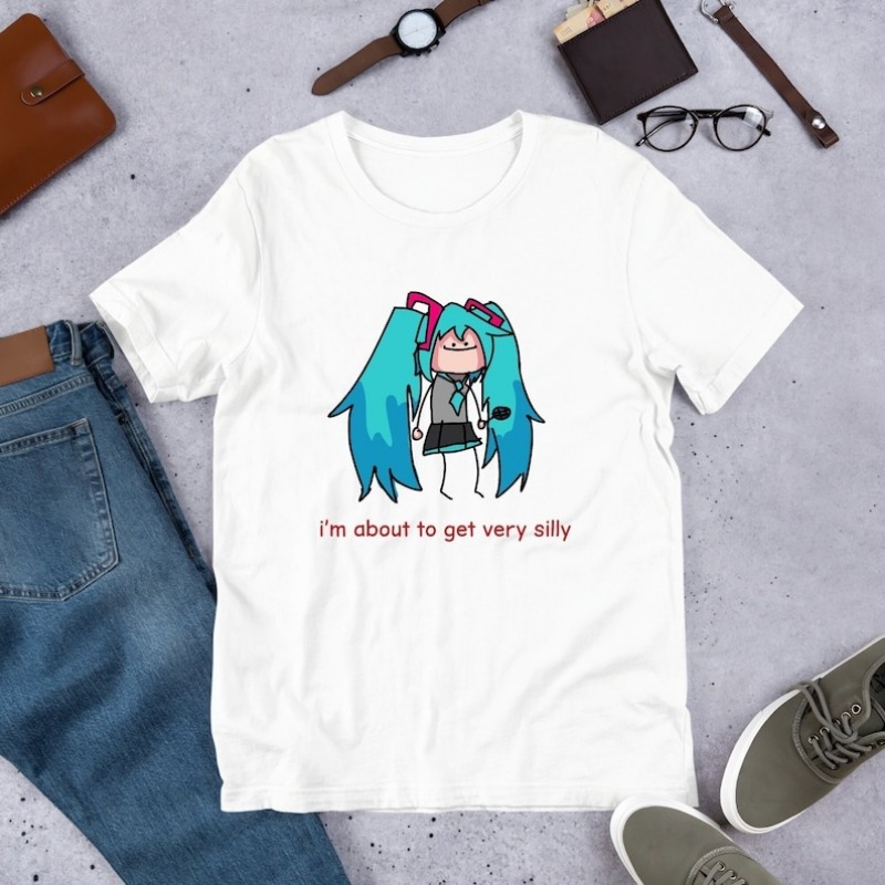 Japan Summer Clothing Women - Kaus Hatsune Miku Kartun Lucu 2026