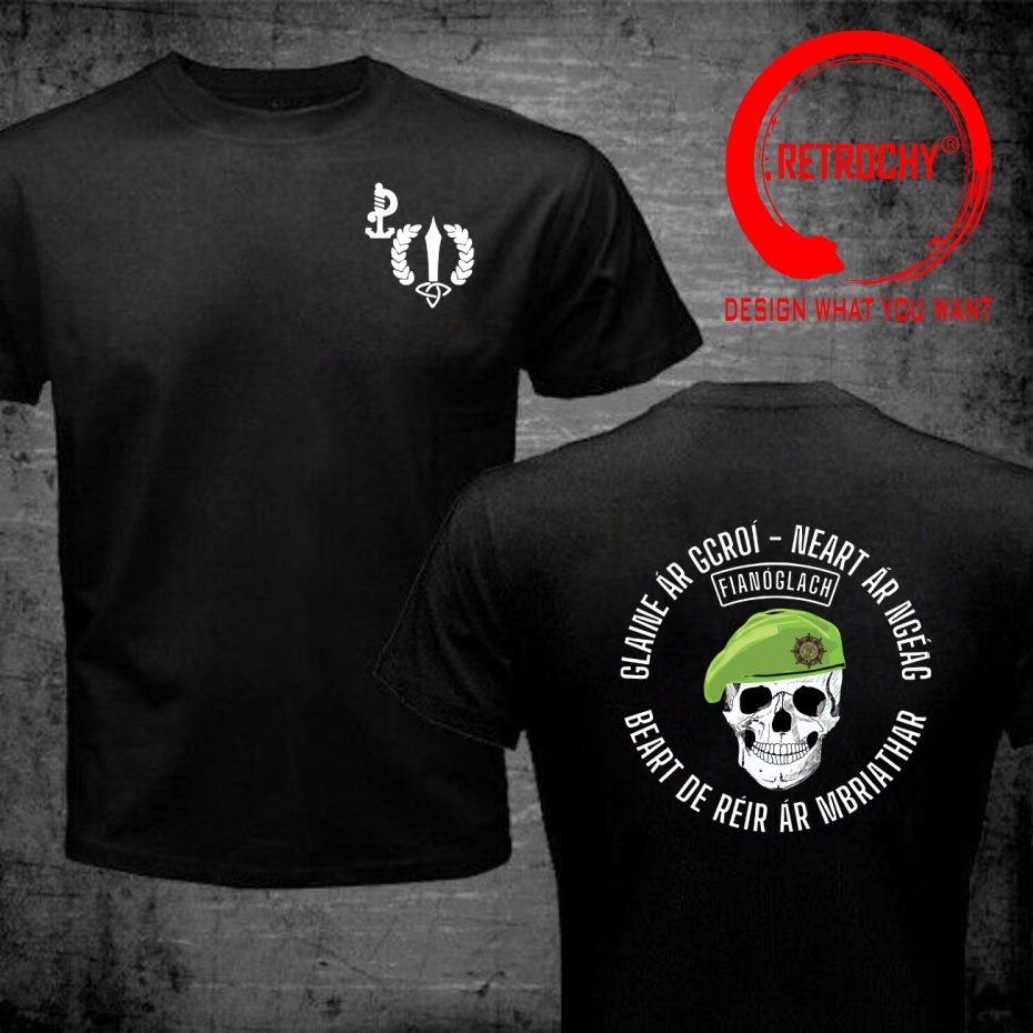 Ireland Summer Clothing - Desain Lucu Kemeja Militer Tentara Irlandia
