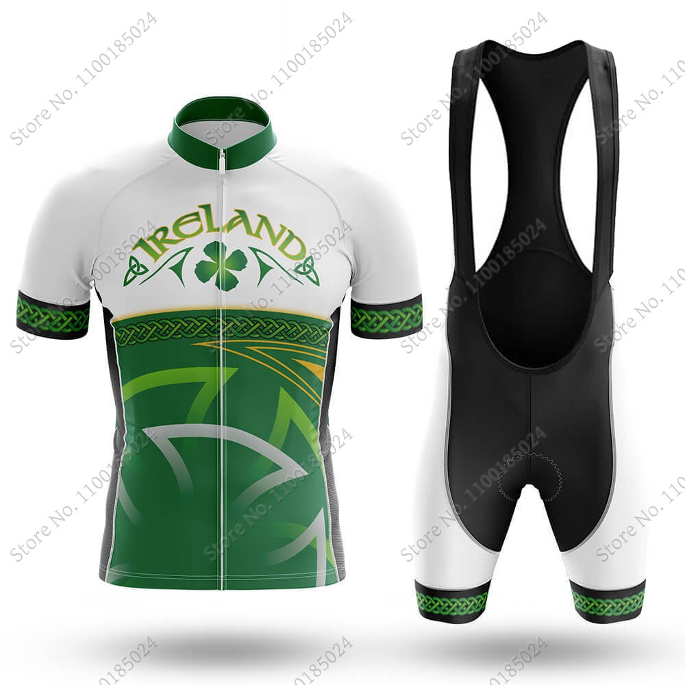 Ireland Summer Clothing - 2024 Irlandia Set Jersey Bersepeda Nasional