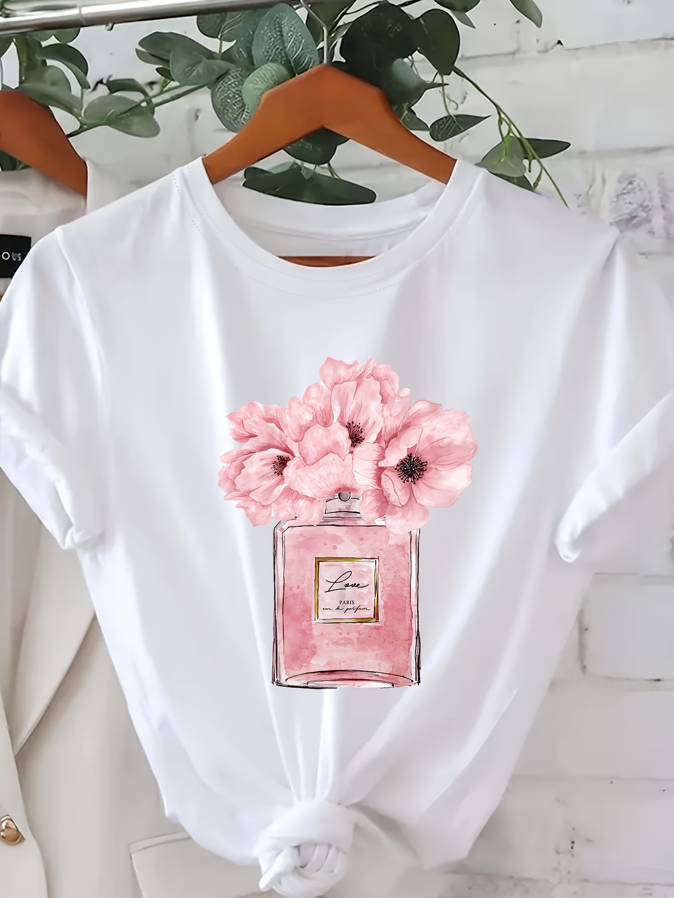 Summer Clothing In Paris - Kaus Wanita Motif Bunga Desain Bunga