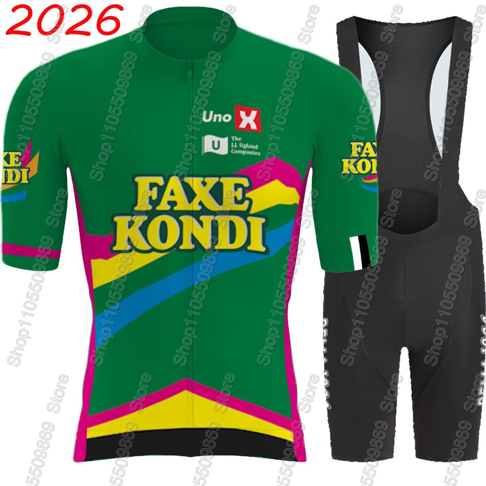 Summer Green Clothing - Set Jersey Sepeda Tim UNO X