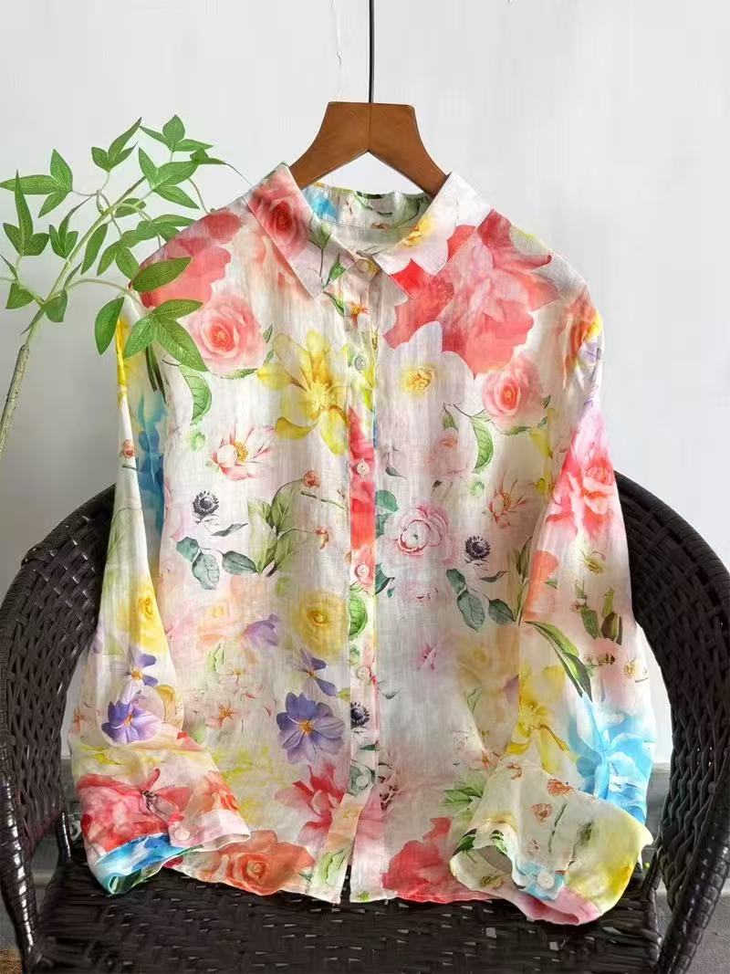 Japan Summer Clothing Women - Pakaian vintage 2026 kemeja dan blus