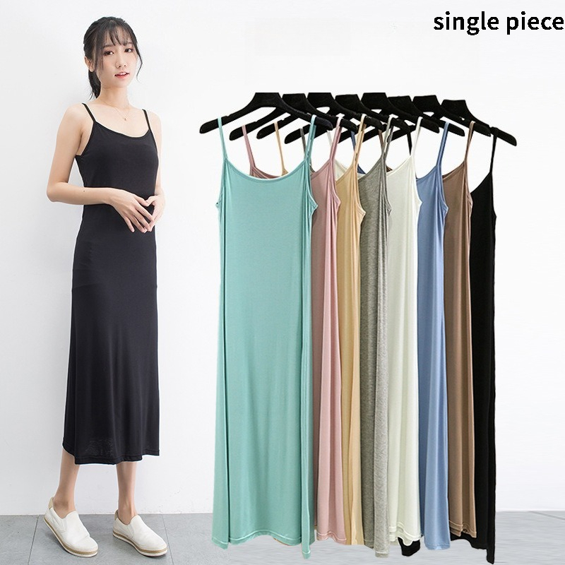 Summer Clothing Items - Gaun Vest Modal untuk Wanita, Pakaian