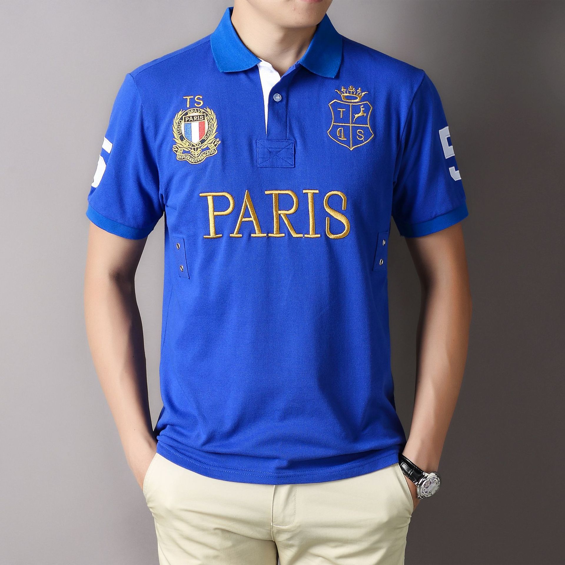 Summer Clothing In Paris - Kaos Polo Paris Pria, desainer kaus