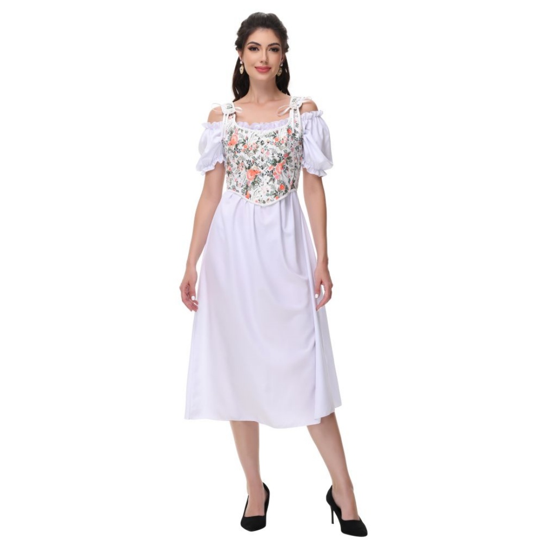 Summer Victorian Clothing - Gaun Kawaii Y2k Panjang Lengan Lentera