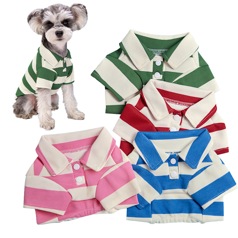 Summer Dog Clothing - Kaos Polo Anjing Peliharaan Pakaian Anjing
