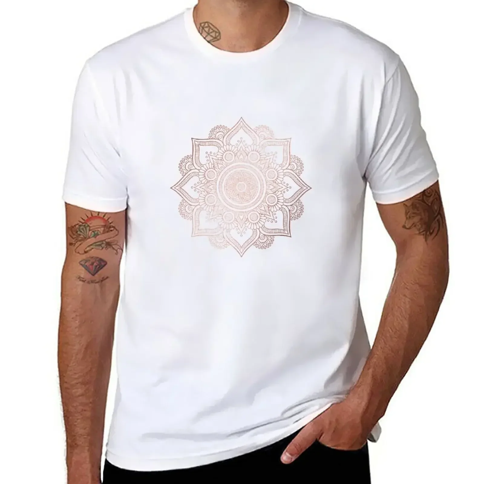 Summer Rose Clothing - Kaos Mandala Rose Gold Pakaian estetis