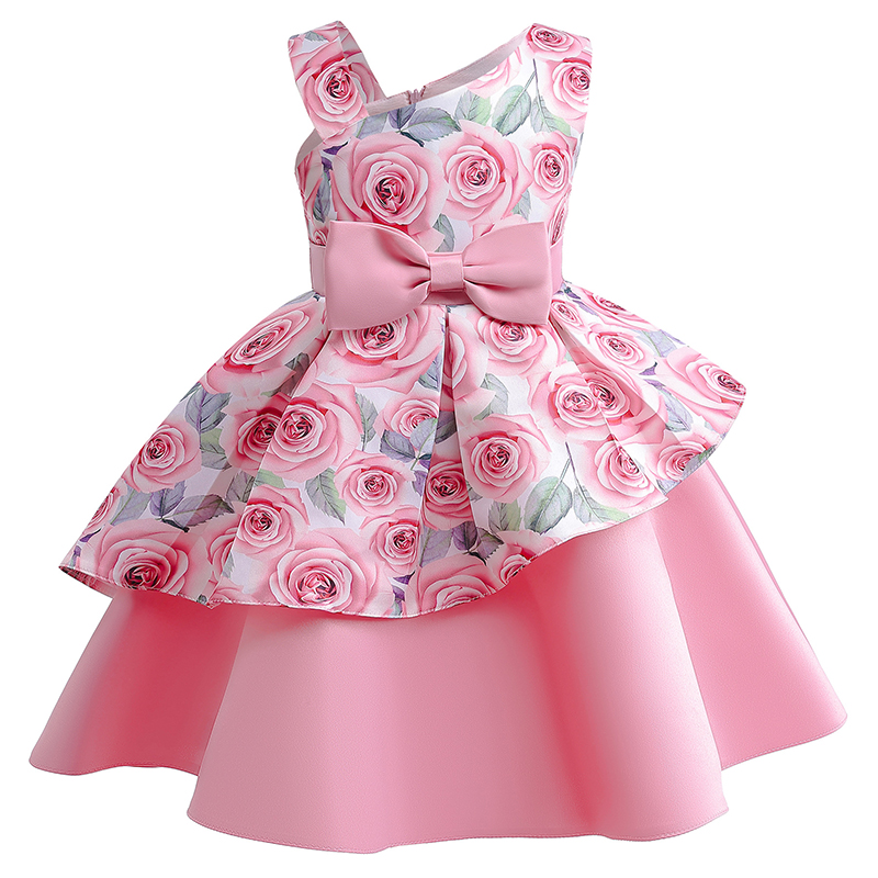 Summer Rose Clothing - Gaun anak perempuan mawar musim panas