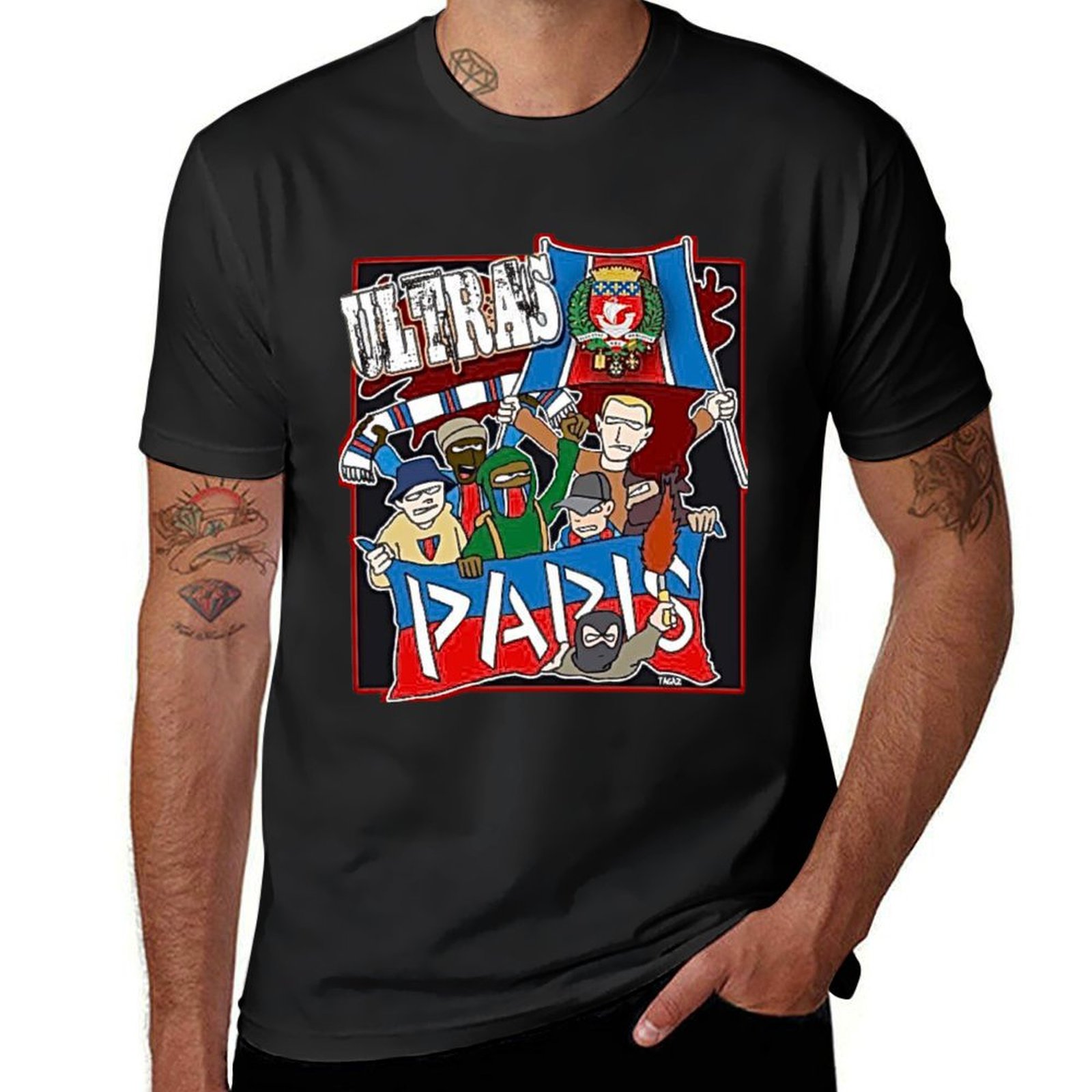 Summer Clothing In Paris - Kaus Ultras Paris pakaian estetika Atasan