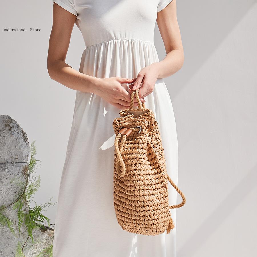 Tas Pantai Anyaman Rotan Rafia - Beach Bag Straw ulasan dan harga