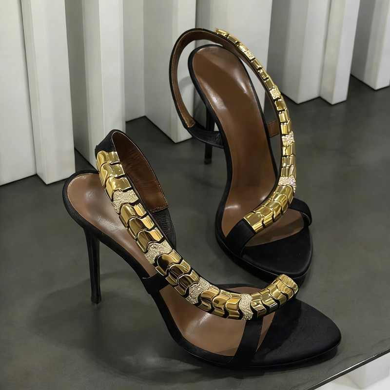 Sandal Gladiator Wanita Satin  - Summer Clothing Items ulasan dan harga
