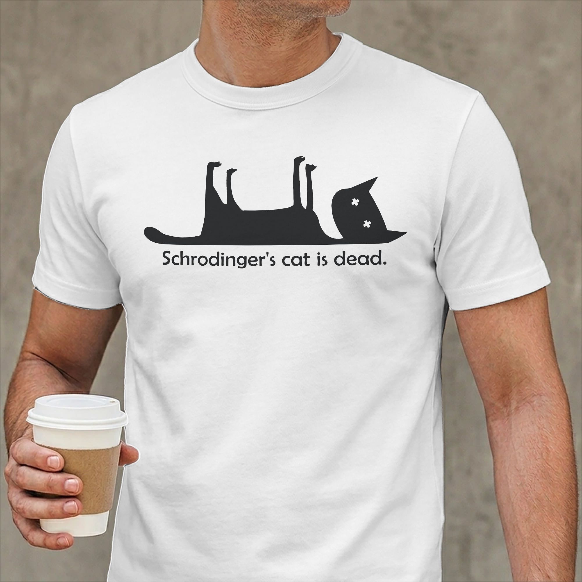 Kaus Schrodinger's Cat Is Dead - Summer Clothing Ideas Men ulasan dan harga