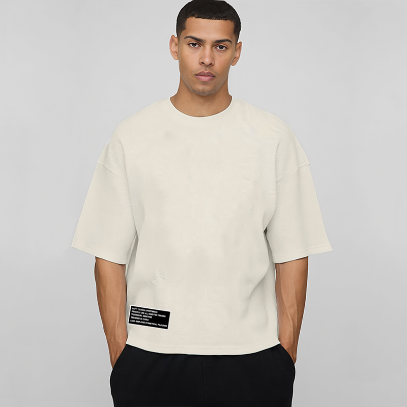 Kaos Lari Pria Oversized Boxy  - Summer Clothing Drop ulasan dan harga