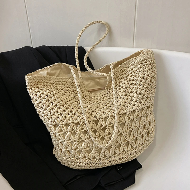 Tas Anyaman Jerami Desain Kasu - Beach Bag Straw ulasan dan harga