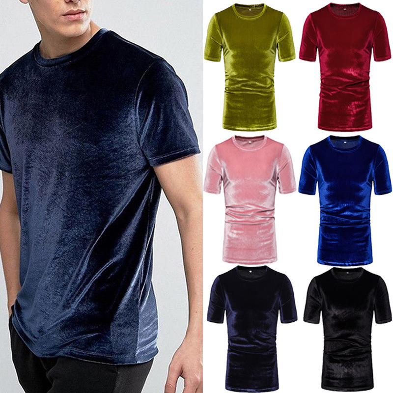 Kaus Beludru Pria High Street  - Summer Clothing Colors 2026 ulasan dan harga