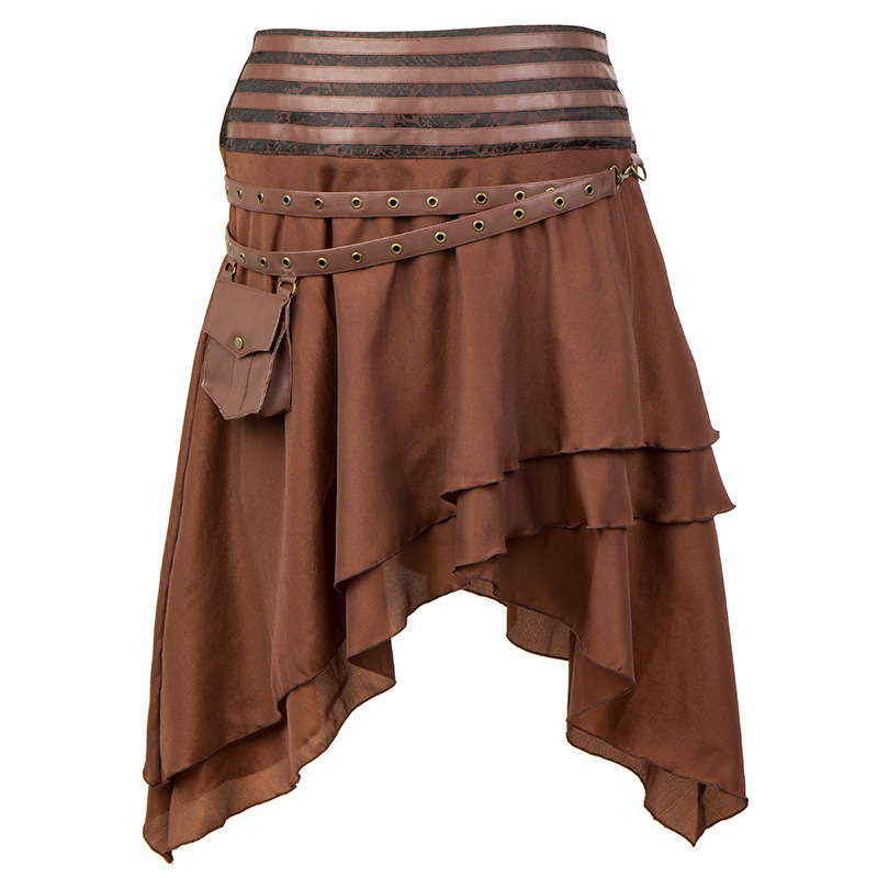 Rok Vintage asimetris saku kec - Summer Victorian Clothing ulasan dan harga