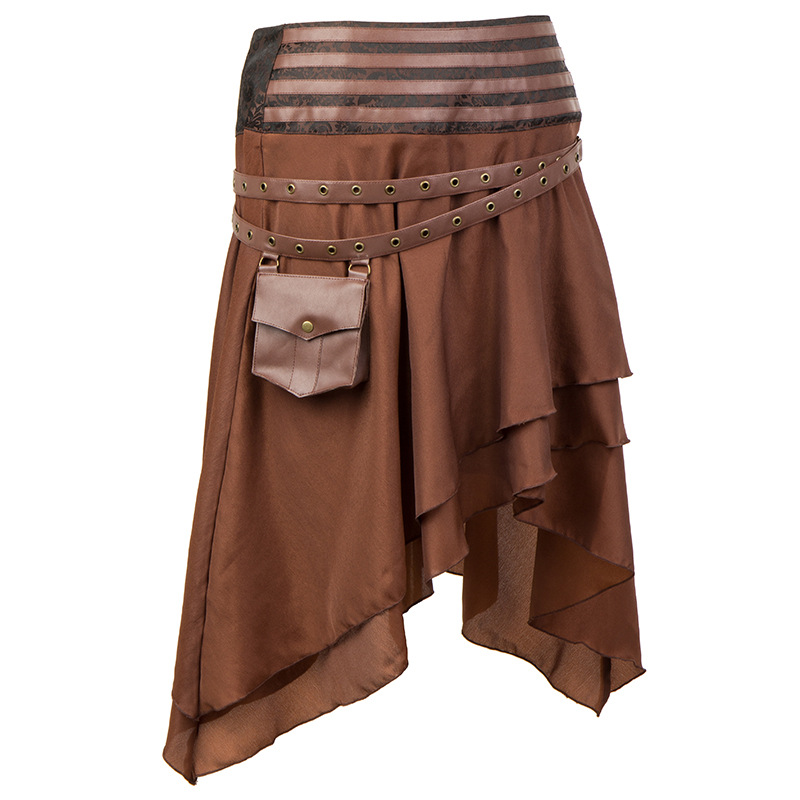Rok Vintage asimetris saku kec - Summer Victorian Clothing ulasan dan harga