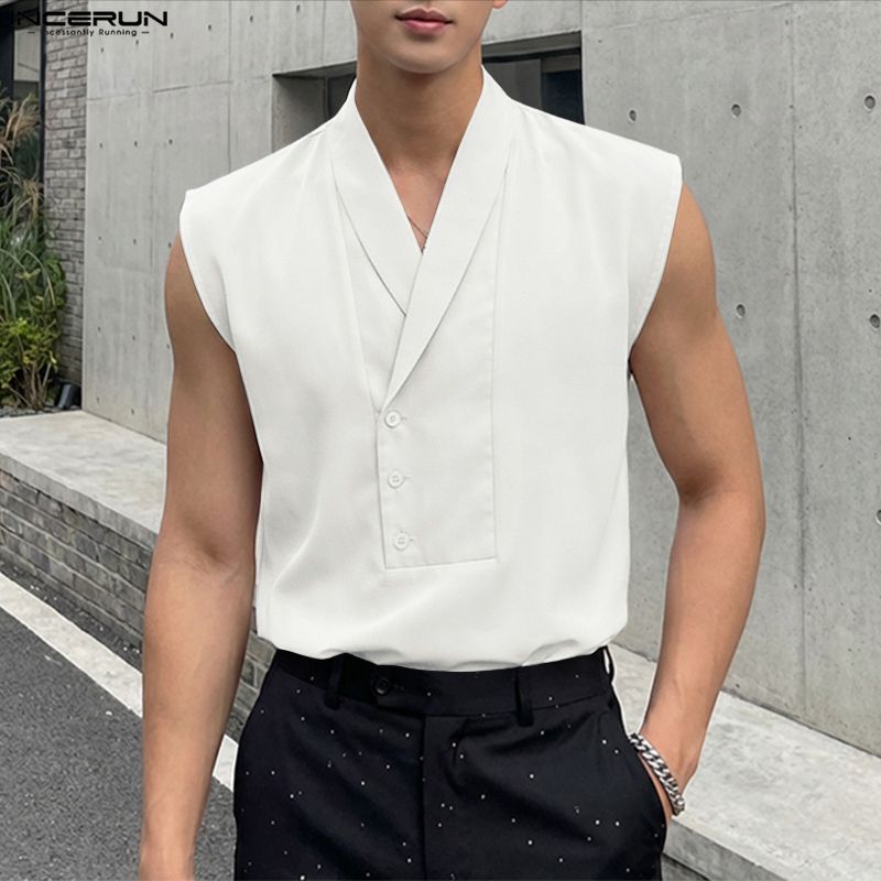 INCERUN Tank Top Pria Warna So - Summer Clothing Colors 2026 ulasan dan harga