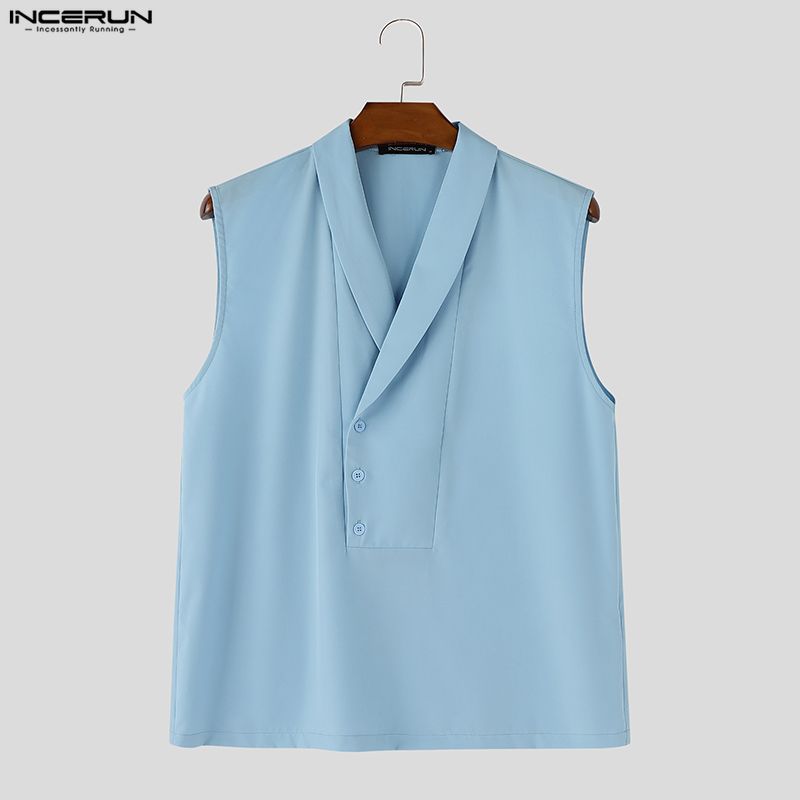 INCERUN Tank Top Pria Warna So - Summer Clothing Colors 2026 ulasan dan harga