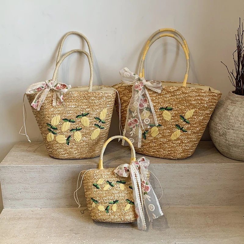 Tas bahu pantai kapasitas besa - Beach Bag Straw ulasan dan harga