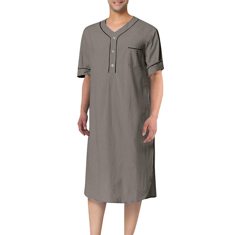 Gaun malam tipis lengan pendek - Summer House Clothing ulasan dan harga