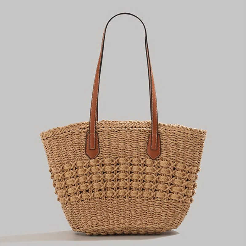 Tas Jerami Lipat Ekstra Besar  - Beach Bag Straw ulasan dan harga
