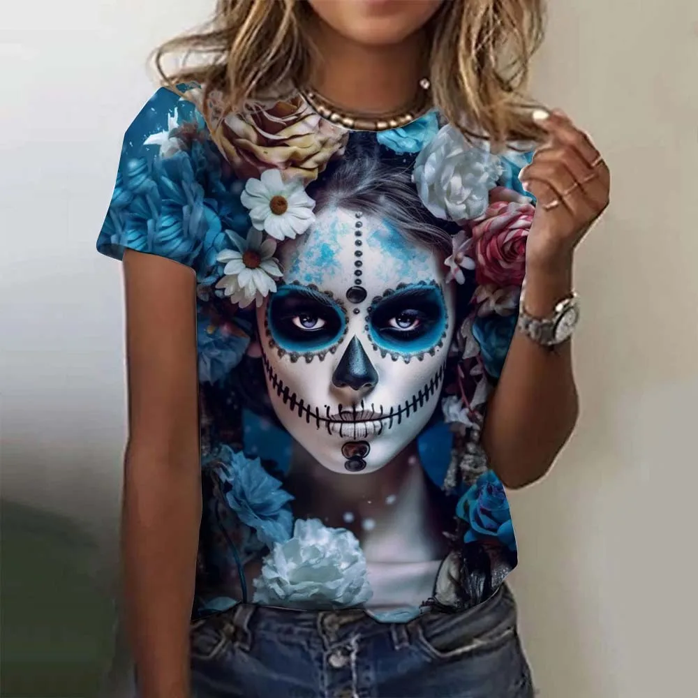 Kaos Wanita Hari Orang Mati Me - Summer Rose Clothing ulasan dan harga