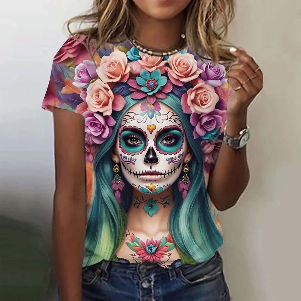 Kaos Wanita Hari Orang Mati Me - Summer Rose Clothing ulasan dan harga