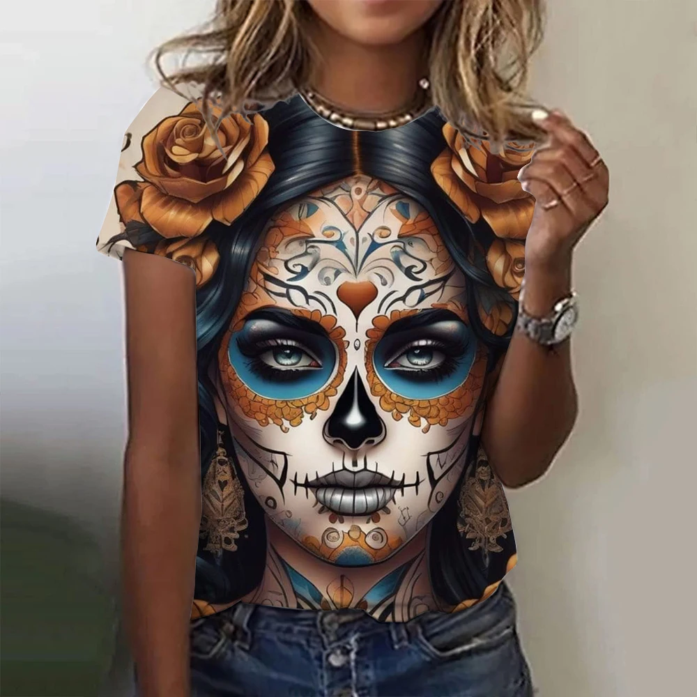 Kaos Wanita Hari Orang Mati Me - Summer Rose Clothing ulasan dan harga