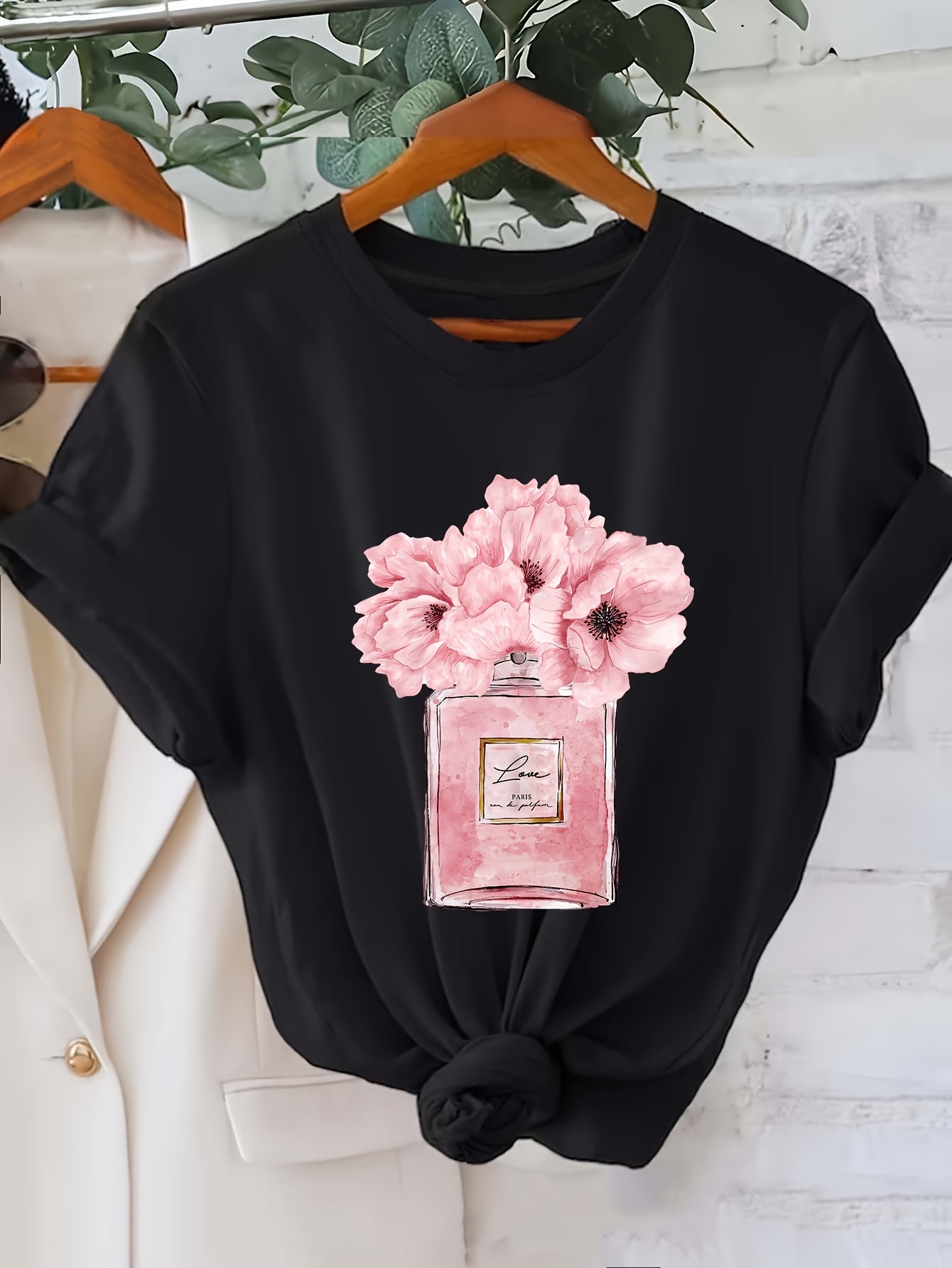 Kaus Wanita Motif Bunga Desain - Summer Clothing In Paris ulasan dan harga