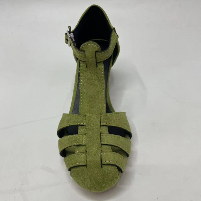 Sandal Wanita Hijau Suede Kitt - Summer Clothing Items ulasan dan harga