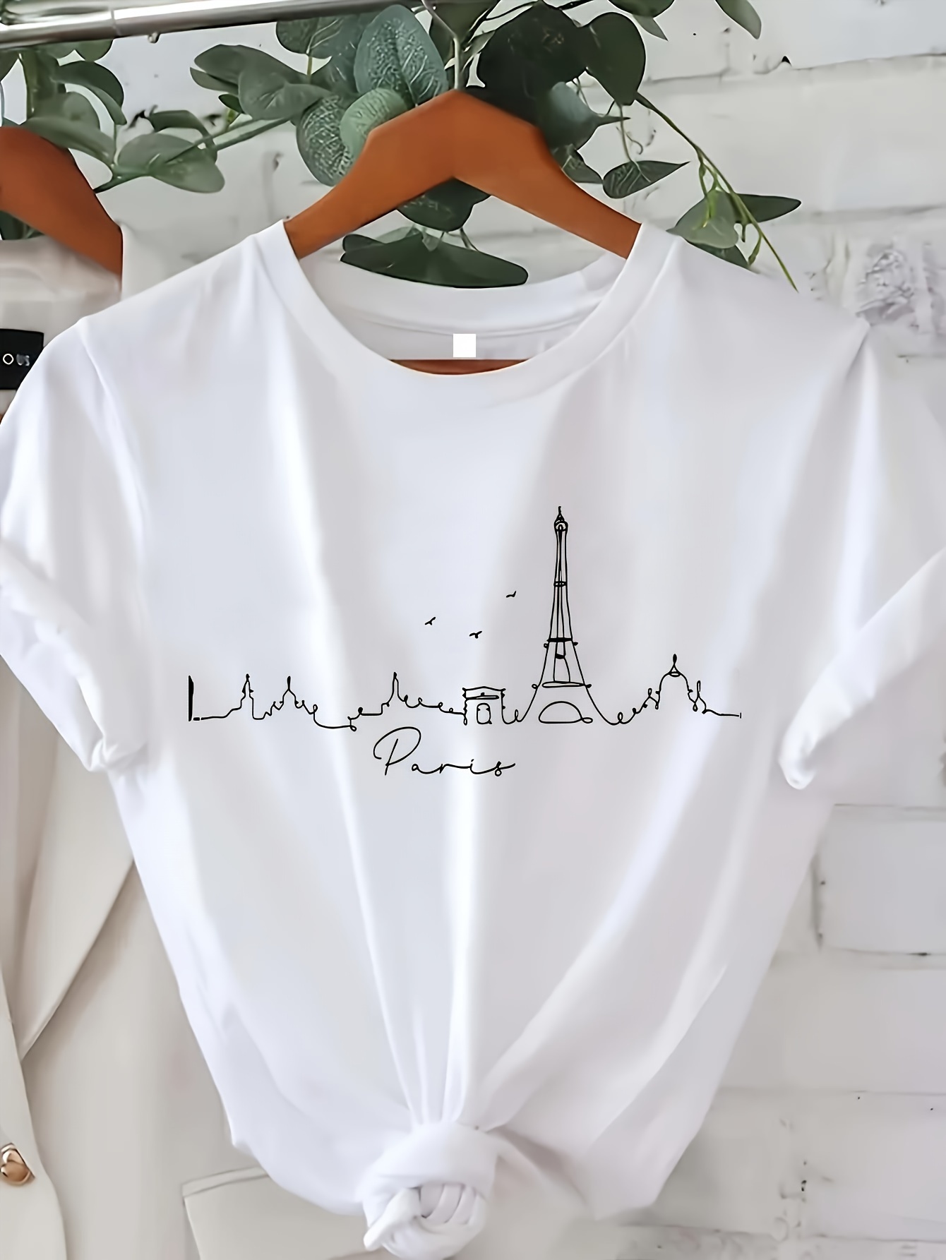 Kaos Wanita Bergaya Paris yang - Summer Clothing In Paris ulasan dan harga