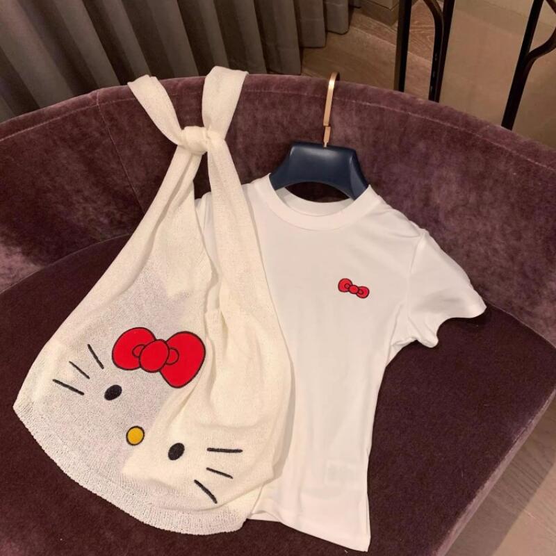 Selendang Pola Hello Kitty Bar - Summer Clothing Items ulasan dan harga