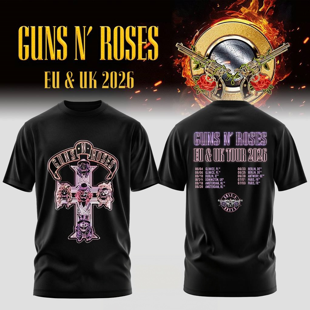 Guns N Roses EU & UK TOUR 2026 - Summer Rose Clothing ulasan dan harga