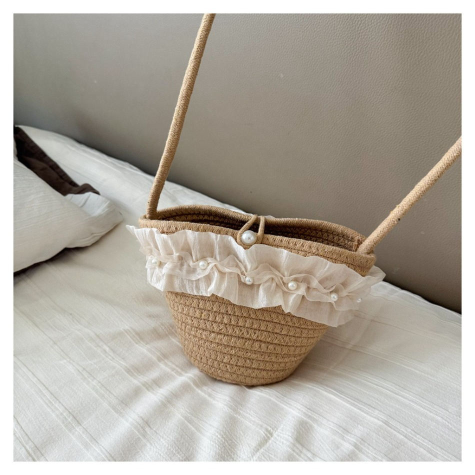 Set Topi Jerami dan Tas Musim  - Beach Bag Straw ulasan dan harga