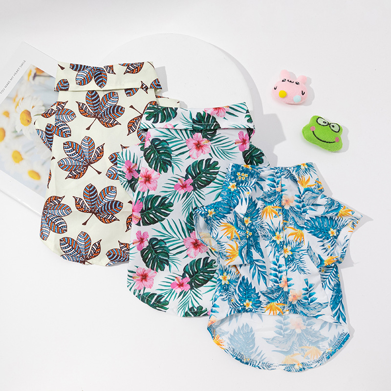 Kemeja Hawaii Anjing Kemeja An - Summer Dog Clothing ulasan dan harga