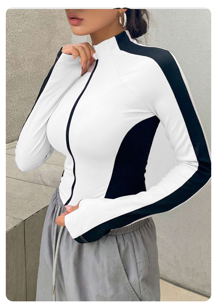 Pakaian Yoga Jaket Kerah Berdi - Summer Clothing Items ulasan dan harga