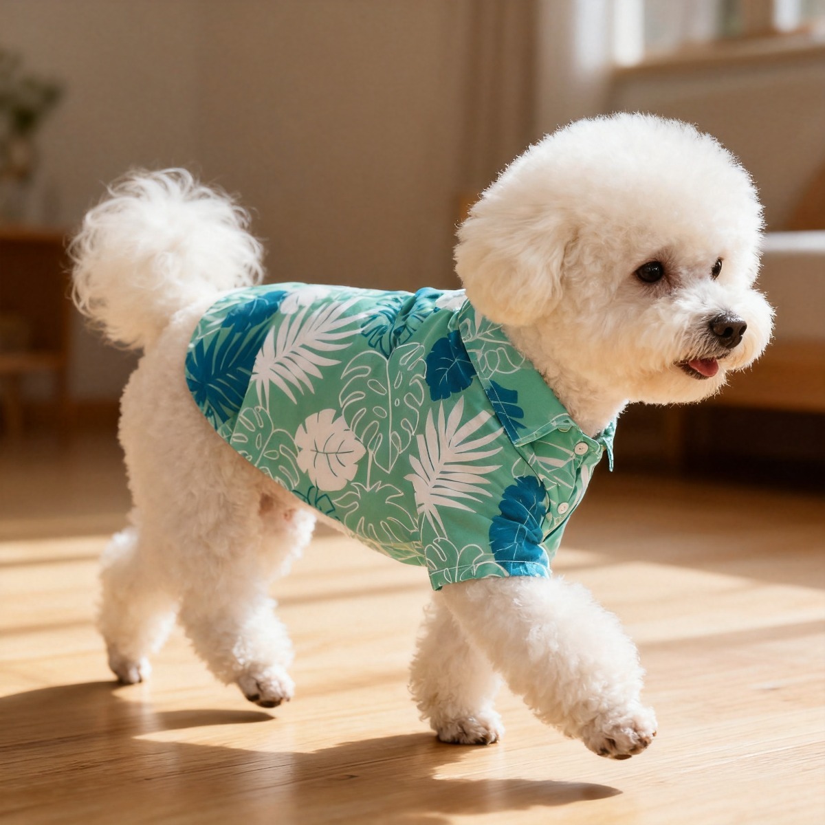 Kemeja Bunga Kucing, Wol Anti- - Summer Dog Clothing ulasan dan harga