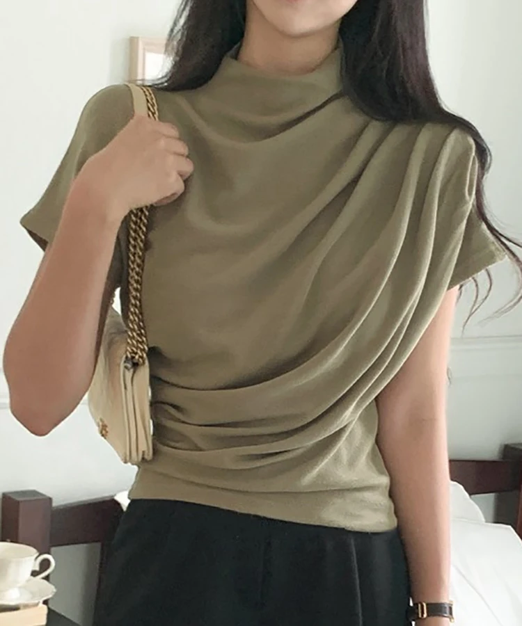 Kaus wanita setengah Turtlenec - Summer Clothing Drop ulasan dan harga