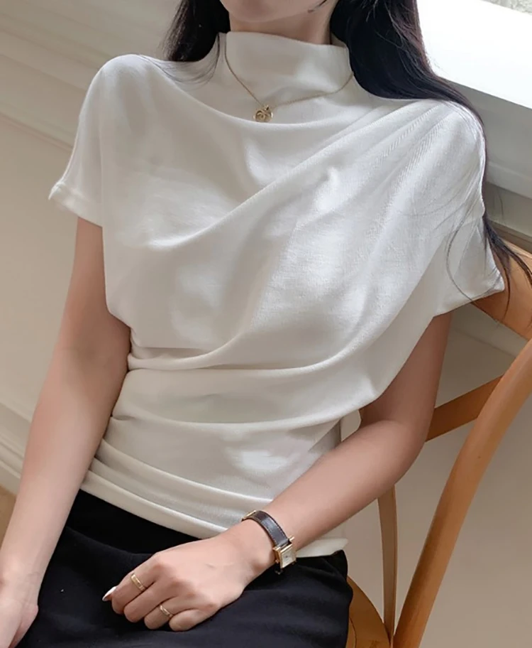 Kaus wanita setengah Turtlenec - Summer Clothing Drop ulasan dan harga