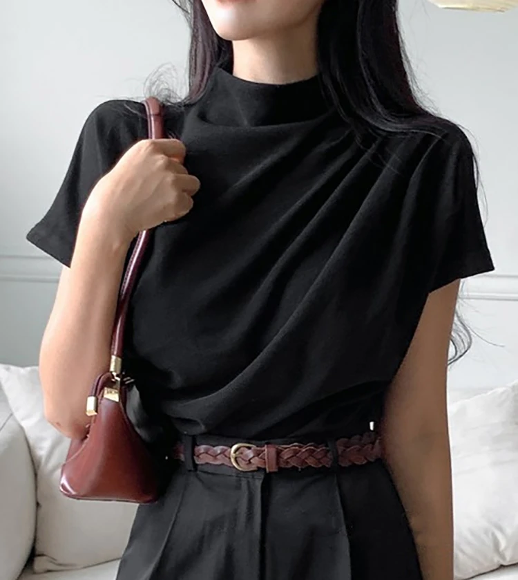 Kaus wanita setengah Turtlenec - Summer Clothing Drop ulasan dan harga