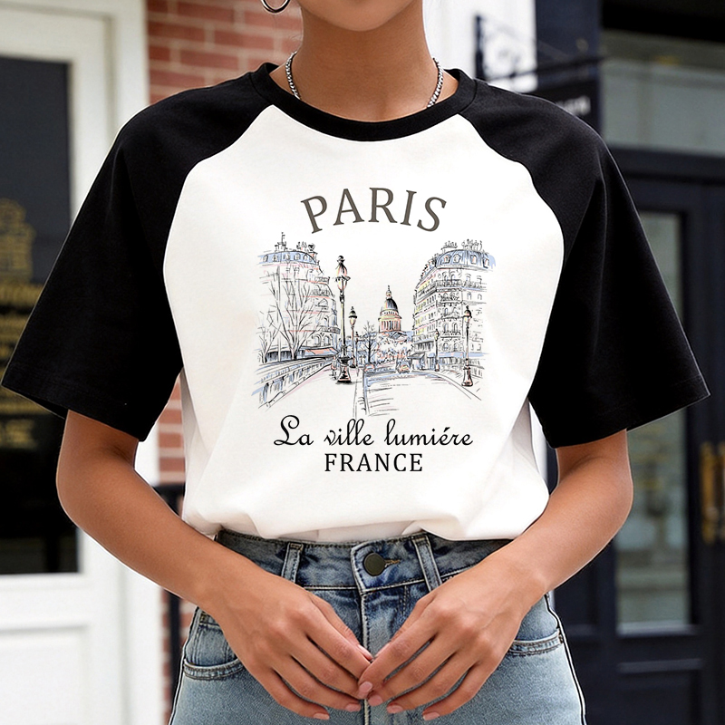 Kaos Gaya Korea Y2k 90an, Kaos - Summer Clothing In Paris ulasan dan harga