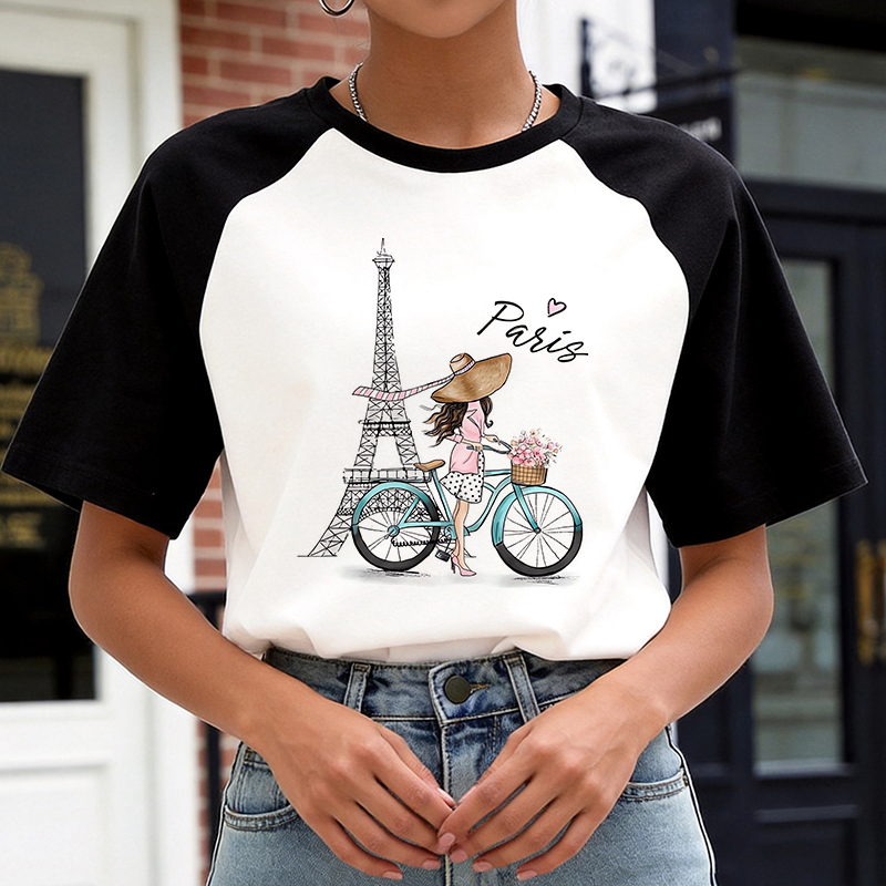 Kaos Gaya Korea Y2k 90an, Kaos - Summer Clothing In Paris ulasan dan harga