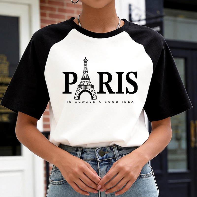 Kaos Gaya Korea Y2k 90an, Kaos - Summer Clothing In Paris ulasan dan harga
