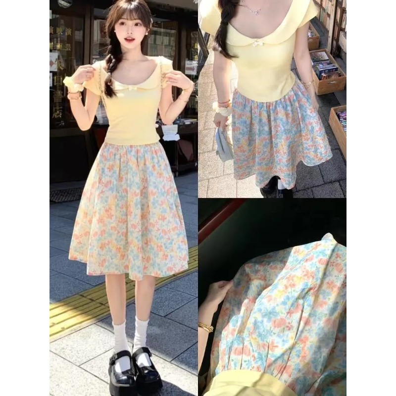 Set atasan dan rok wanita Kore - Japan Summer Clothing Women ulasan dan harga