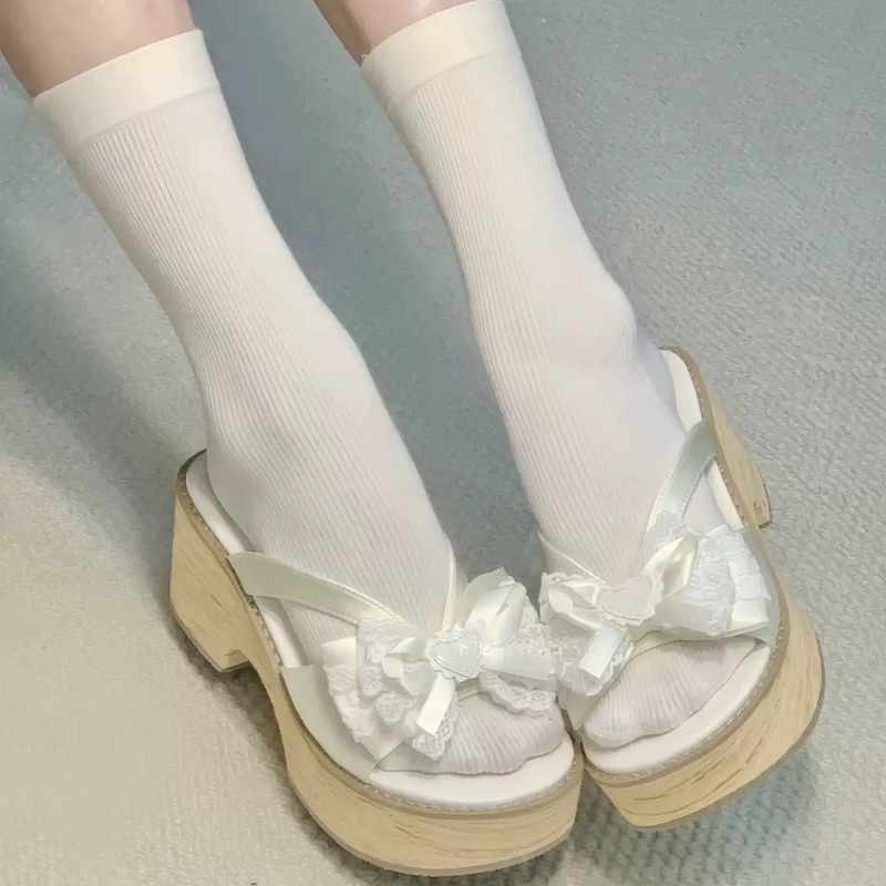 Sandal Platform Tebal Motif Ka - Summer Clothing Items ulasan dan harga