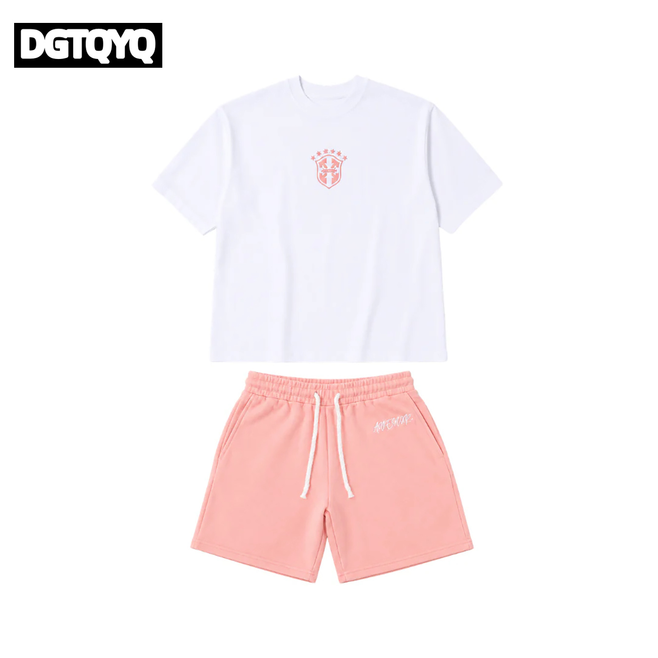 Set Kaos Oblong Leher Bulat Be - Summer Clothing Sets Women ulasan dan harga