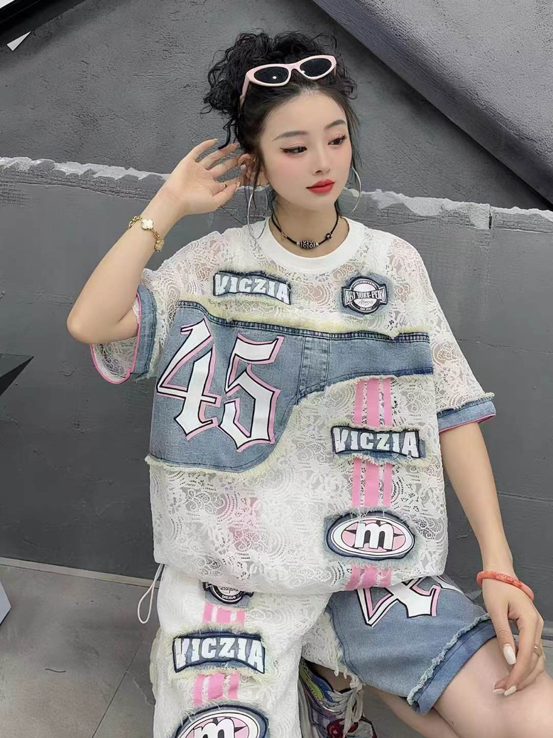 Atasan Denim Kasual Wanita Blu - Summer Clothing Looks ulasan dan harga