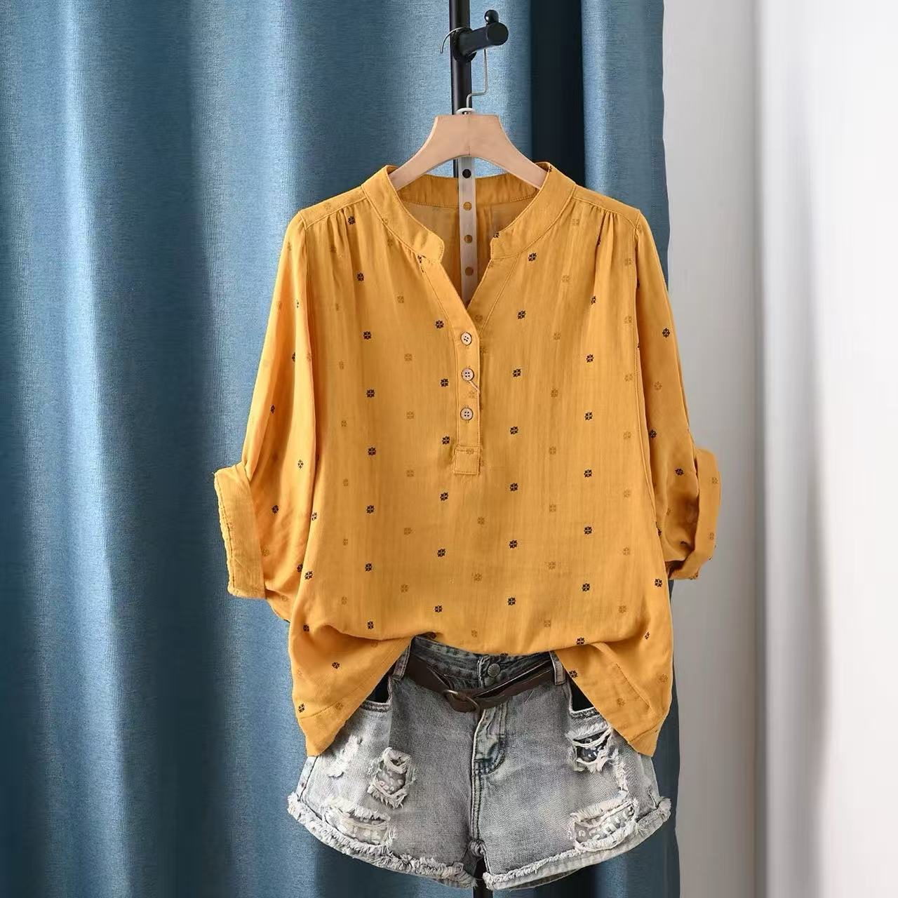Blus Wanita 2026, Kemeja & Blu - Japan Summer Clothing Women ulasan dan harga