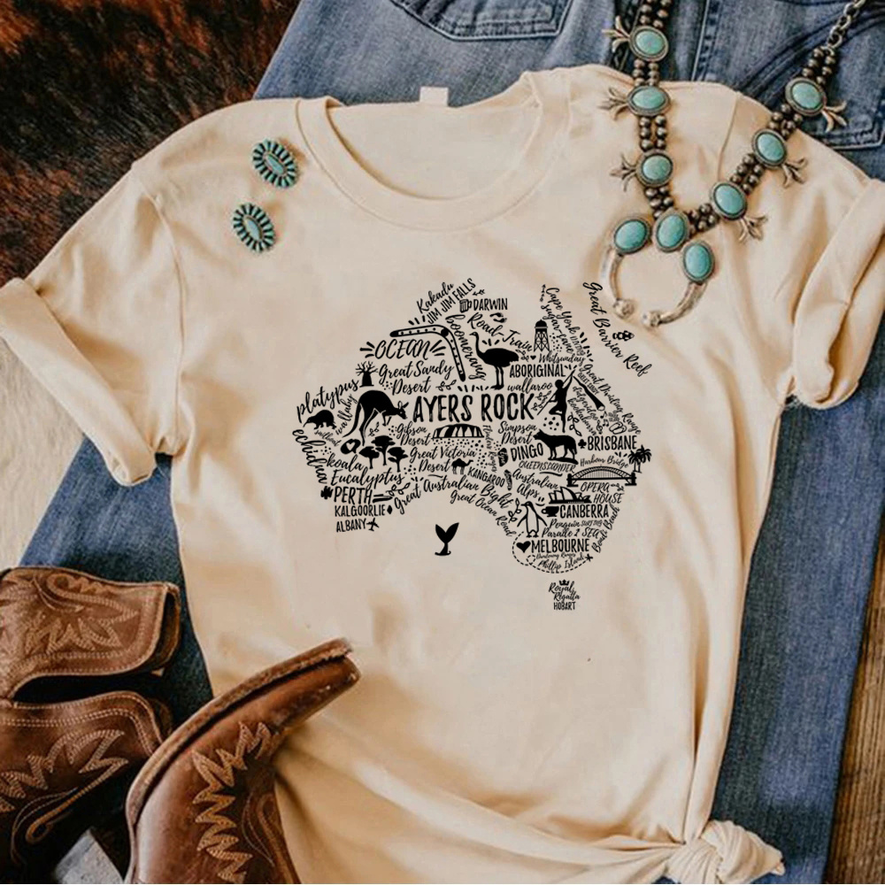 Kaus wanita Koala Australia ka - Summer Clothing Women Australia ulasan dan harga